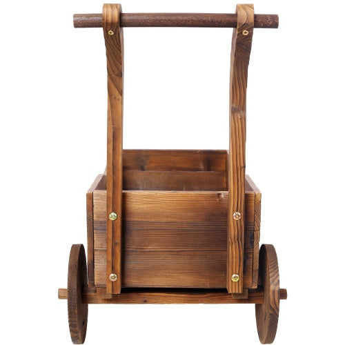 Wooden Wagon Planter Box