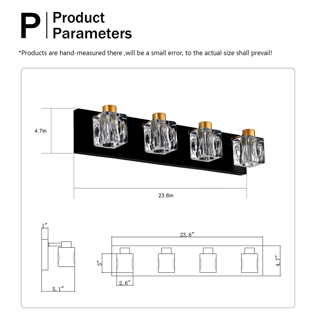 Black Gold Bathroom Light Fixtures