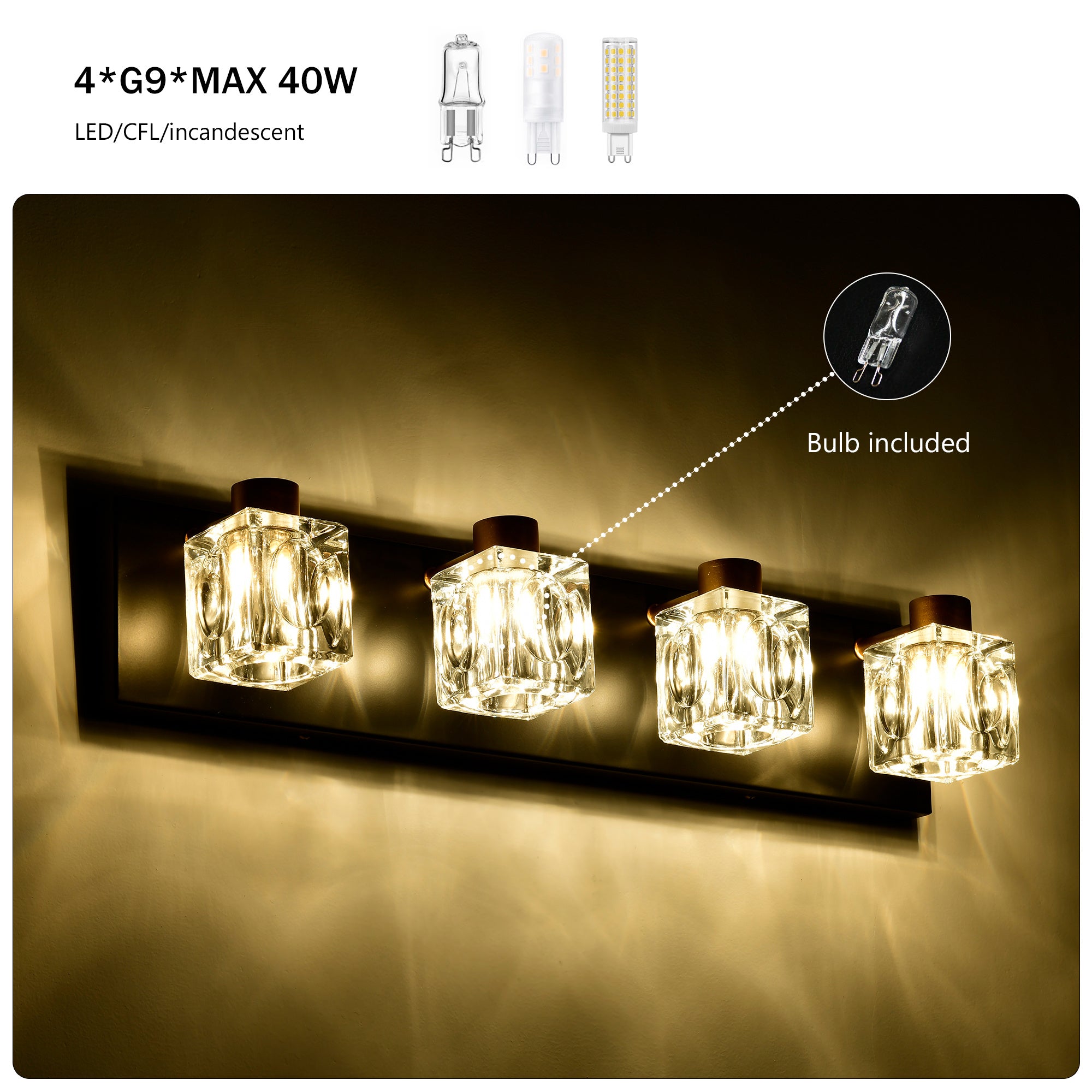 Black Gold Bathroom Light Fixtures