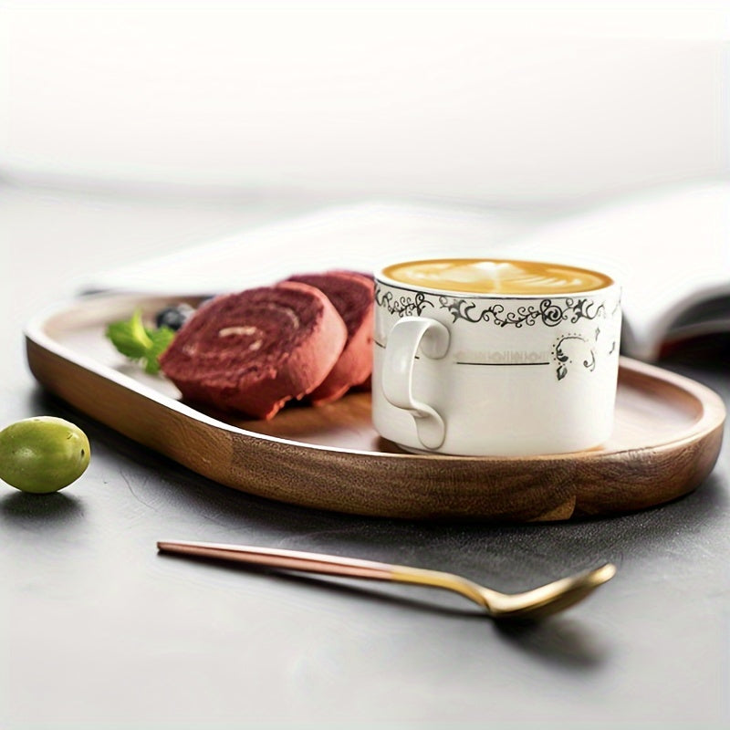 Elegant Wooden Serving Tray