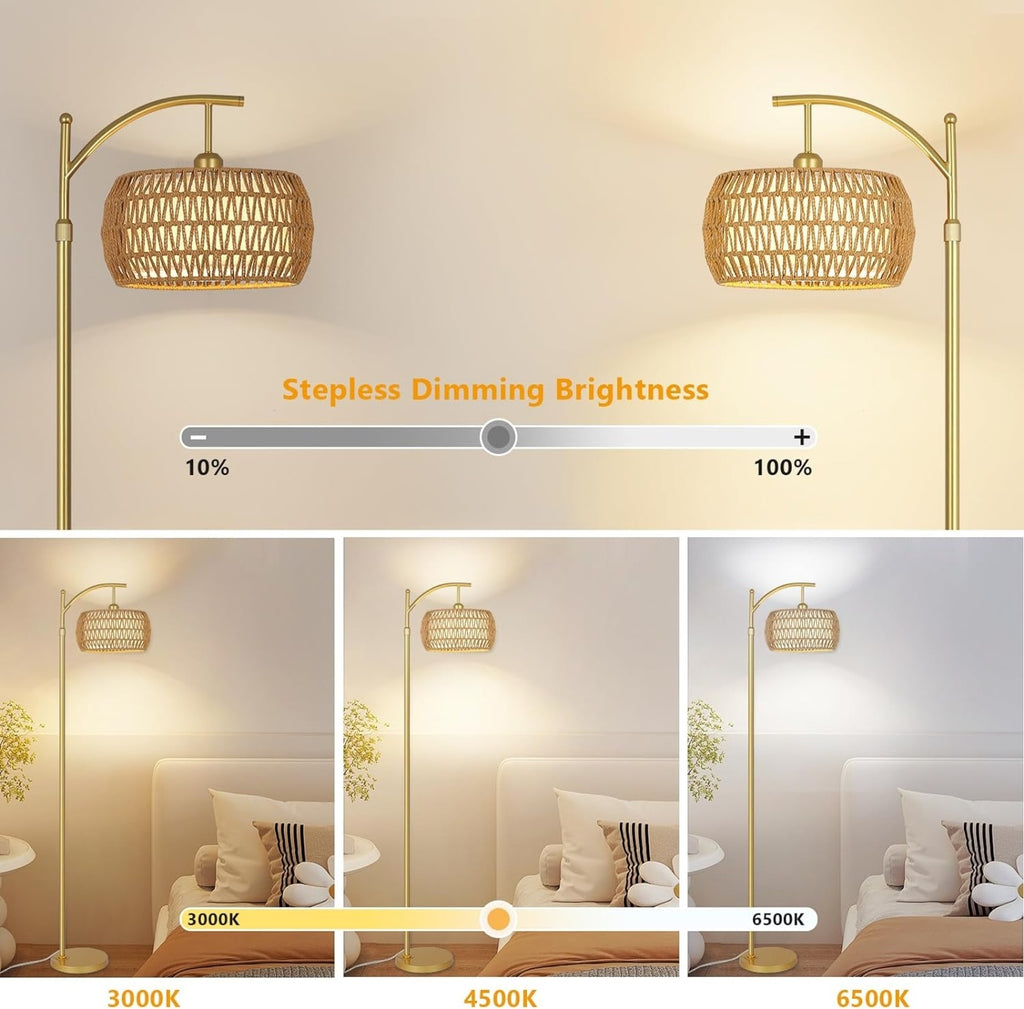 LED Gold Floor Lamp