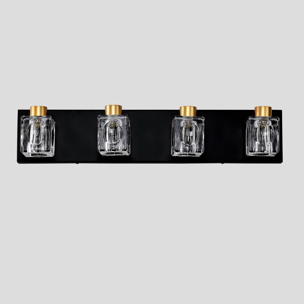 Black Gold Bathroom Light Fixtures