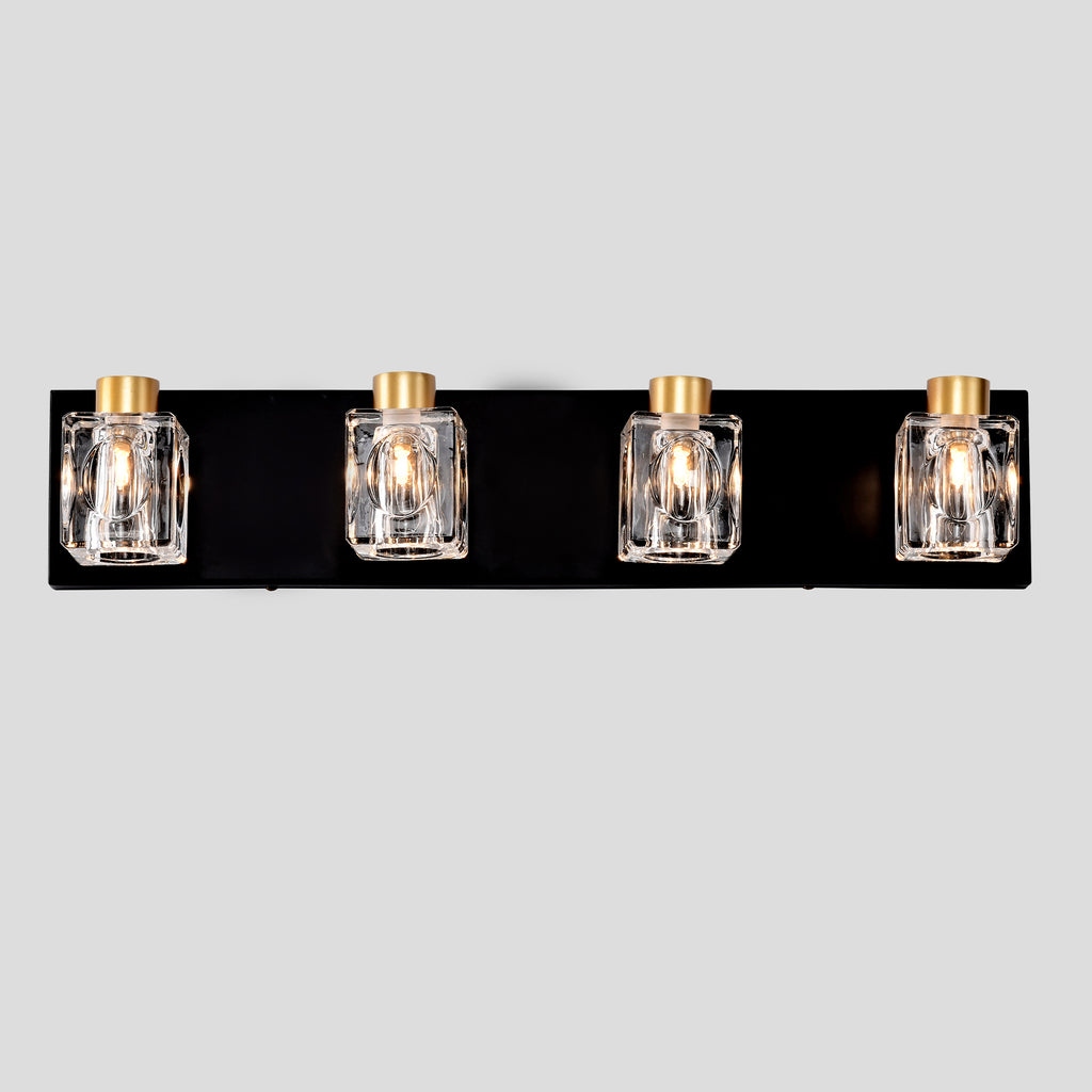 Black Gold Bathroom Light Fixtures
