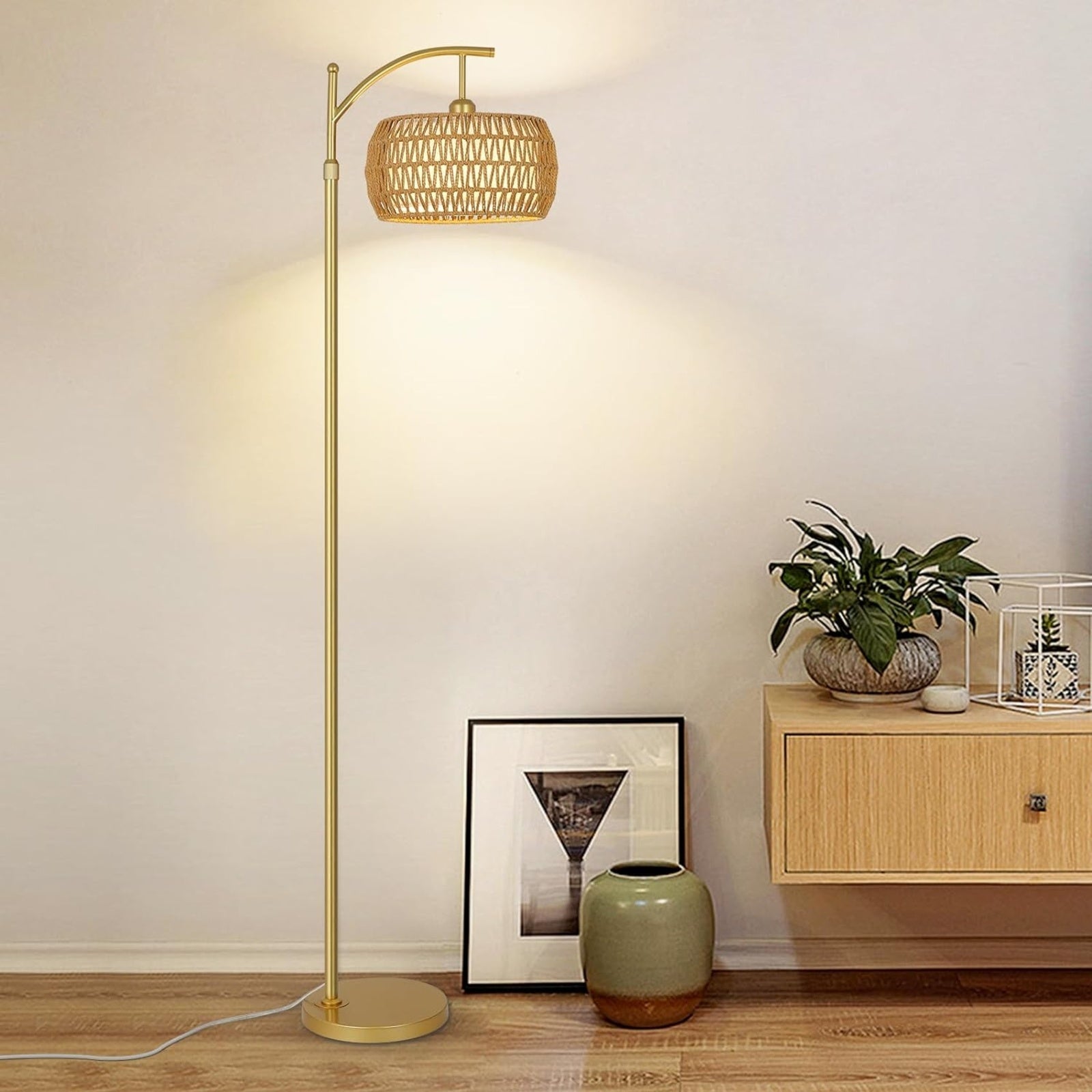 LED Gold Floor Lamp
