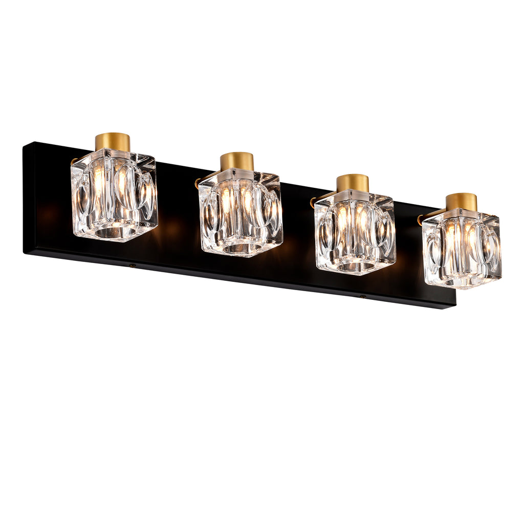 Black Gold Bathroom Light Fixtures