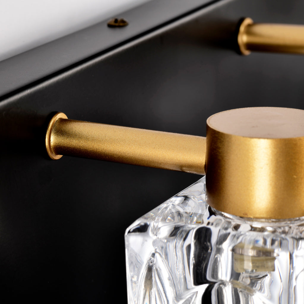 Black Gold Bathroom Light Fixtures